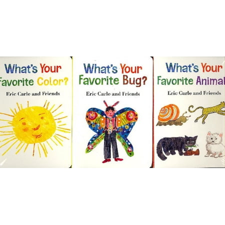 Eric Carle and Friends: 3 Delightful Collections (What's Your Favorite Color?/What's Your Favorite Bug?/What's Your Favorite Animal?)
