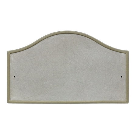 QualArc RIG-4916-SL 10 in. Ridgestone Serpentine Crushed Stone Do It Yourself Kit Address Plaque in Slate Color