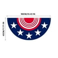 thumbnail image 5 of Patriotic Half Round Flag Home Garden Outdoor Decoration American Star Spangled Banner Display Fourth of July Celebration Ornament, 5 of 5