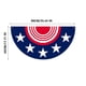 thumbnail image 5 of Bandera Patriótica de Media Caña Decorada con La Bandera Patriótica de Estrellas y Rayas., 5 of 5