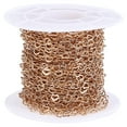 thumbnail image 1 of MOVTOTOP 1 Roll Heart Link Chain DIY Jewelry Making Chain Sweater Chain Copper Chain, 1 of 5