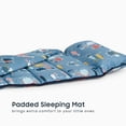 thumbnail image 5 of Toddler Nap Mat with Pillow and Blanket, 100% Cotton Fabric, for Kids Boys Girls in Daycare Kindergarten Preschool, Sea Marine Creatures on Dark Blue, 5 of 6