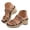 Brown, variant on Stylago Womens Tow Strap Wedge Slide Sandals Square Toe Dressy Slippers Trendy Summer Low Top Shoes for Ladies Travel Size 8.5 Brown