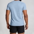 thumbnail image 4 of Men's Athletic T-Shirts Gradient Ombre Short Sleeve Crew Neck Slim Fit Workout Top Performance Quick Dry Lightweight Stretch Tee for Running Training Outdoor Bodybuilding Fitness, 4 of 9