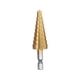 thumbnail image 5 of Juego de 3 brocas pequeñas de corte cónico de titanio con escalón HSS Bling Bling con bolsa, 5 of 7