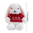 thumbnail image 3 of Free Express Easter Bunny Plush Stuffed Animal with Removable Heart Knit Sweater Soft Fluffy Rabbit Toy for Spring Home Decor Easter Gift and Playtime, 3 of 6