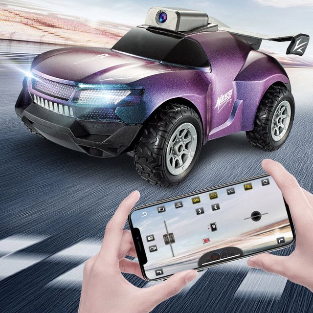 DEBGFS Fpv Rc Car with Hd 1080p Camera 2.4ghz Remote Control Car Speed Adjustable High Speed Vehicle with Colorable Shells for Adults Home Decor Home Decor christmas clearance outdoors,purplepp