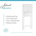 thumbnail image 5 of RiverRidge Ashland Over the Toilet Bathroom Spacesaver Medicine Cabinet Shelf - White, 5 of 12