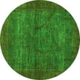 thumbnail image 1 of Ahgly Company Indoor Round Abstract Green Modern Area Rugs, 7' Round, 1 of 4