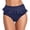 Navy, variant on Women Print Low Waist Brazilian Bikini Bottom Swimwear Briefs Beachwear Brazilian Bikini Bottom Side Tie Thong Bathing Swimbottom Shorts Bikini Swim Wrap Skirt Bottoms for Women Skirt Short