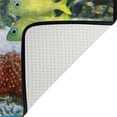 thumbnail image 4 of Coolnut Coral Starfish Tropical Area Rug Pad 60 x 39 inch (5'x 3'3"), 100% Light Weight Polyester Fabric Floor Mat for Living Room Bedroom, 4 of 6
