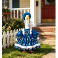 thumbnail image 4 of RUINIXCW Winter Christmas Porch Goose Outfit for 23 inch Cement Plastic Goose Statue Accessories Garden Porch Goose Clothes Plush Trim Xmas Dress and Hat Set Yard Patio Lawn Decor (No Goose), 4 of 6