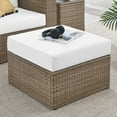 thumbnail image 2 of Modway Water Resistant Ottomans, Rattan Cappuccino White, 25x25x17.5 in, 16 lb, 2 of 5