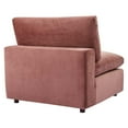 thumbnail image 4 of Modway Commix Down Filled Overstuffed Performance Velvet Armless Chair, Dusty Rose, 4 of 8