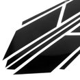 thumbnail image 3 of FELTECHELECTR 2Pares De Stickers Decorativos Negros Para De Motocicleta Material Confiable Y Duradero, 3 of 8
