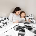 thumbnail image 4 of Feelyou Fashion Black Bowknot Bedding Comforter Set 7pcs, Princess King Bedding Sets, 4 of 8