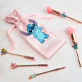 thumbnail image 2 of Set de brochas de maquillaje Disney Stitch Fluffy con diadema y funda, 2 of 6