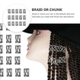 thumbnail image 3 of Miangastore 15Pcs DIY Hair Braid Cuffs Hollow-out Hair Rings Dreadlocks Jewelry (Silver), 3 of 9