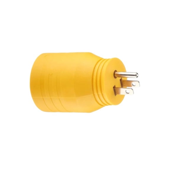 Yellow US Plug Type Only Shore Power Generator Adapter For NEMA 5-15P Male to 14-50R Female For RVs Trailers Campers