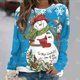 thumbnail image 1 of Sudaderas con estampado 3d de muñeco de nieve y copo de nieve para mujer, blusa gráfica con cuello redondo, Top de Navidad, ropa de otoño, sudaderas con capucha de Anime, jersey para mujer, 1 of 4