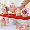 thumbnail image 6 of 26Pcs Flower Cake Toppers Butterfly Cake Decoration Acrylic Art Lady Face Cake Toppers Artificial Purple Pink Flowers for Women Birthday Wedding Party, 6 of 6