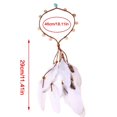 thumbnail image 3 of Indian Headband Bohemian Feathered Hairband Stylish Braiding Hair Band Bohemian Styles Headwear for Music Festival 2812lvse, 3 of 4