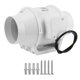 thumbnail image 1 of Ventilador de Ventilación Nikou 220 V 4 Pulgadas Silencioso Montado en la Pared, 1 of 15