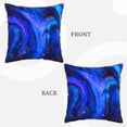 thumbnail image 3 of ZNDUO Throw Pillow, 20"x20" Bed Pillow and Couch Pillows - Indoor Decorative Pillows，Purple Blue Nebula Throw Pillow, 3 of 8