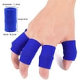 thumbnail image 4 of Finger Sleeves 10 Pieces, Splint Brace for Finger Support, Relieve Pain for Arthritis,Triggger Finger, Compression Aid for Sports, Blue, 4 of 6