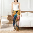 thumbnail image 4 of Fotbe Bluebird Blossom Elegance Pantalones de Pijama para Mujer, Pantalones de Dormir, Pantalones Pj con Cordón y Bolsillos-X-Large, 4 of 6