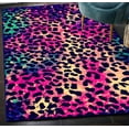 thumbnail image 2 of Leopard Pattern Rug, Pink Rugs, Pink Leopard Rug, Modern Rugs, Living Room Rug, Housewarming Gift, Anti-Slip Carpet, Gift For The Home, 3.3'x5' - 100x150 cm, 2 of 5