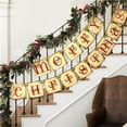 thumbnail image 4 of Dongrere Merry Christmas Banners Letters with Adjustable String Christmas Flag Banners for Mantle, Wall, and Holiday Decor, 4 of 6