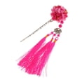 thumbnail image 3 of Las Mujeres con Flecos Del Palillo Del cabellero Borlas de Accesorios para El Cabello - roja BLESIY Palillo del borla de la vendimia, 3 of 8