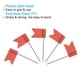 thumbnail image 4 of Uxcell Pinzas de Mapa con Bandera, Pinzas de Mapa de Viaje de 1 Pulgada con Cabeza de Plástico, Rojo, Paquete de 100, 4 of 6