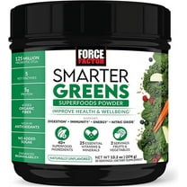 Force Factor Smarter Greens Superfoods Powder to Support Digestion and Bloating, Immunity, and Energy, Greens Powder with Probiotics, 30 Servings