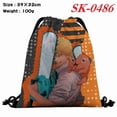 thumbnail image 2 of Bolsa con cordón para hombre, motosierras, anime, natación, gimnasio, 39 x 32 cm, 2 of 2