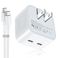 thumbnail image 1 of Adaptador de corriente compacto VAGITTO de 35 W con doble puerto USB C, 1 of 6