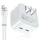 thumbnail image 1 of Adaptador de corriente compacto VAGITTO de 35 W con doble puerto USB C, 1 of 6