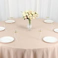 thumbnail image 4 of BalsaCircle 10 Pieces 108" Nude Round Polyester Tablecloths Fabric Table Cover Linens, 4 of 8