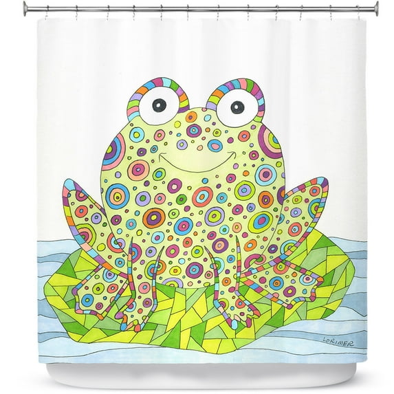 Shower Curtains 70" x 93" from DiaNoche Designs by Valerie Lorimer - The Cheerful Frog