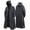 Black-1, variant on Aofany Black Fashion Adult Waterproof Long Raincoat Women Men Rain Coat Hooded For Outdoor Hiking Travel Fishing Climbing Thickened L-3XL
