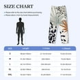 thumbnail image 3 of Yiaed Tropical Leaves Print Men's Lounge Pants, Loose PJ Bottoms, Long Pajama Pants for Men-Medium, 3 of 5