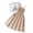 D341/Khaki, variant on Afdoent Girls 2 Piece Outfit Fashion Sleeveless Dress Solid Color Cardigan Two Piece Set For Kids 8-9 Years