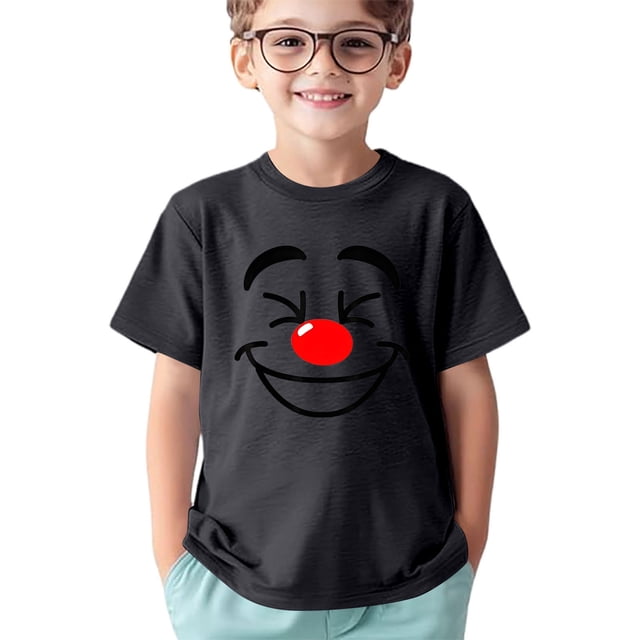 T-shirts et Chemises pour Enfants - T-Shirt à Col Rond à Manches Courtes Confortable avec Imprimé pour Filles, Tenue de Sport Décontractée pour Actives