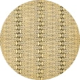 thumbnail image 1 of Ahgly Company Indoor Round Abstract Brown Modern Area Rugs, 5' Round, 1 of 4