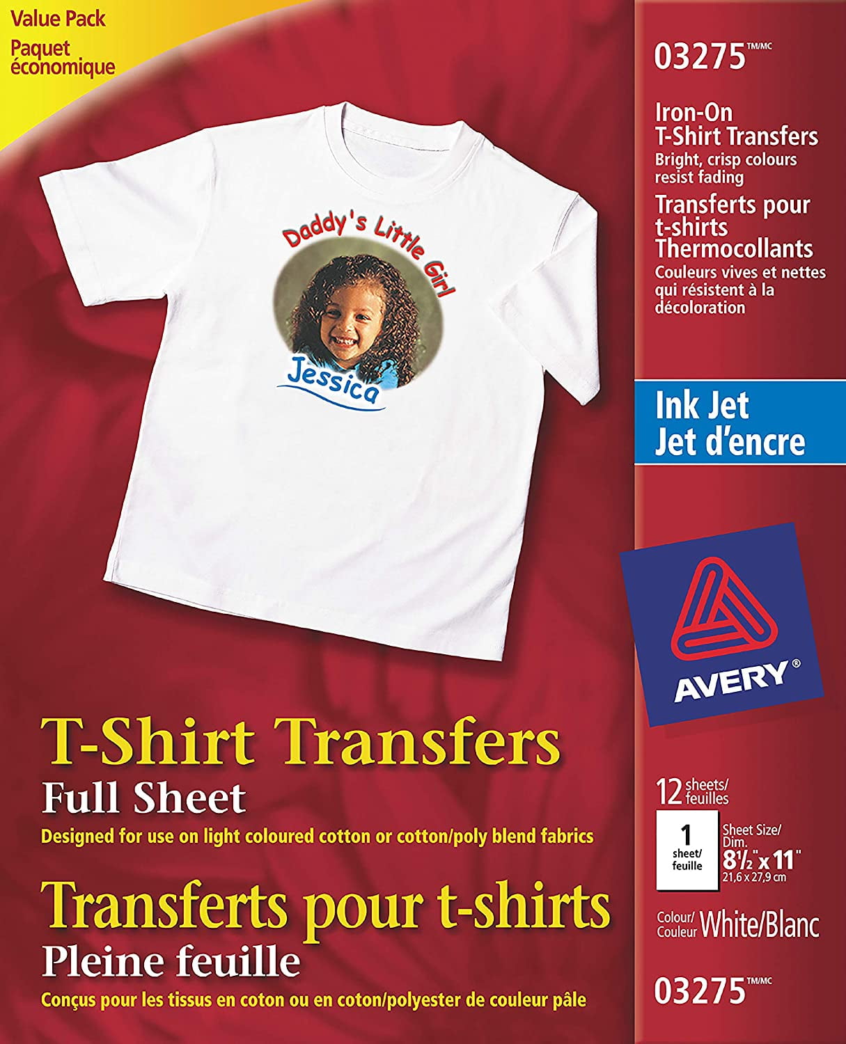 avery t shirt transfer walmart