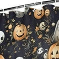 thumbnail image 3 of Nightmare Before Christmas Halloween Pattern Shower Curtain 36"x72" ,Bathroom Decorative Shower Curtains Set with 12 Hooks,Modern Waterproof Washable Shower Curtain, 3 of 6