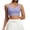 Purple, variant on qafoshin Solid Color Sport Bras for Women Breathable Stretch Comfy Wirefree Workout Bras High Support Pad Mesh Racerback Bras