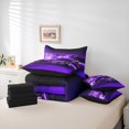 thumbnail image 6 of Manfei Speed Racing Car Bedding Comforter Set 7pcs for Teen Boys Men, Purple Sports Car King Bedding Sets, Race Car Game Bed Sheets, Microfiber Bedroom Decor, 6 of 8