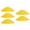 Yellow, variant on 5Pieces High Visibility Markers Plastic Sport Training Discs Nonslip Perfect for Team Exercises and Safe Playgrounds Use